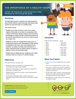 Responsibility.org The Importance of a Healthy Body Lesson Plan