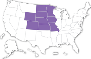 Map of States in Central District