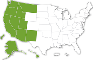 Map of States in Central District